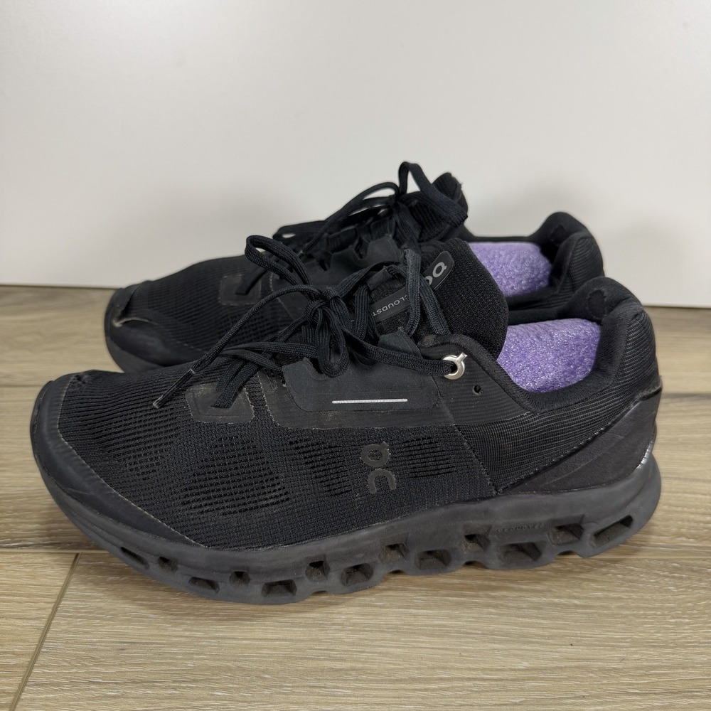 On Cloudstratus Shoes Women Size 9 Black CloudTec Running Sneakers 39.99214 - Picture 2 of 8